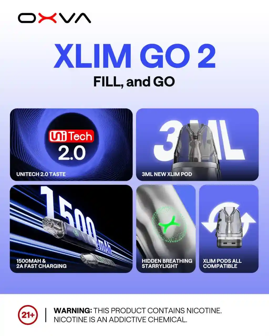 پادسیستم اکسلیم گو2 اکسوا OXVA XLIM GO2