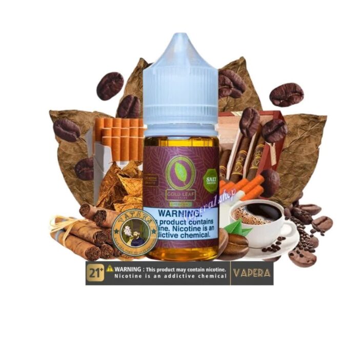 سالت نیکوتین تنباکو قهوه گلد لیف GOLD LEAF EMERICANO