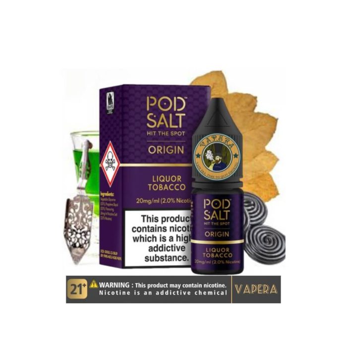 سالت تنباکو شراب پاد سالت | POD SALT LIQUOR TOBACCO