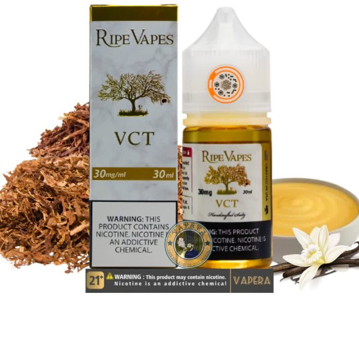 سالت نیکوتین تنباکو کاستارد وانیل رایپ ویپز|RIPE VAPES VCT