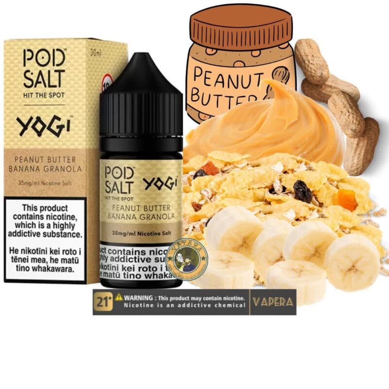 سالت کره بادام زمینی و موز پاد سالت-POD SALT PEANUT BUTTER BANANA GRANOLA