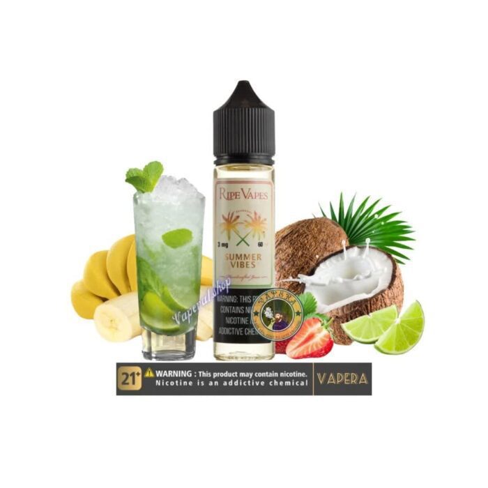 جویس نارگیل موز لیمو توت فرنگی رایپ ویپز | RIPE VAPES SUMMER VIBES 60 MIL