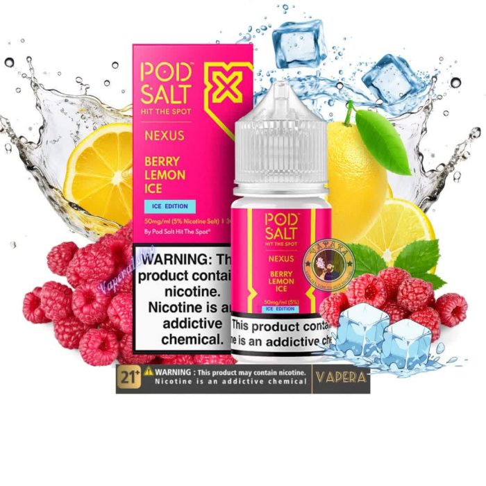 سالت تمشک لیمو یخ پاد سالتPOD SALT BERRY LEMON ICE