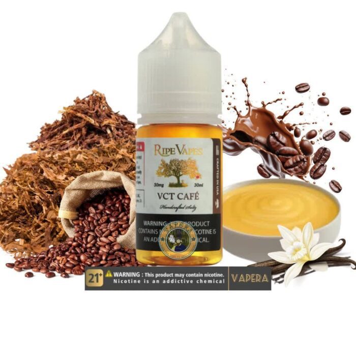 سالت نیکوتین تنباکو کاستارد قهوه رایپ ویپزRIPE VAPES VCT CAFE