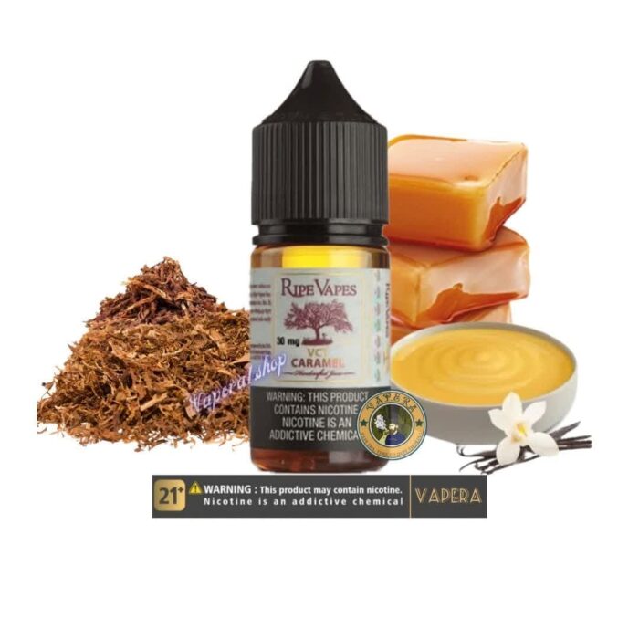 سالت نیکوتین وی سی تی کارامل رایپ ویپز RIPE VAPE VCT CARAMEL