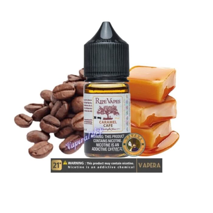 سالت نیکوتین کارامل کافه رایپ ویپز RIPE VAPES CARAMEL CAFE