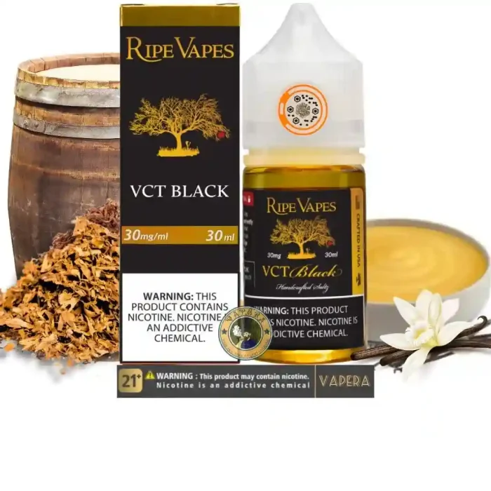 سالت نیکوتین وی سی تی بلک رایپ ویپز-RIPE VAPES VCT BLACK