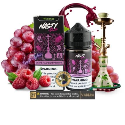 جویس قلیانی تمشک انگور نستی NASTY SHISHA GRAPE RASPBERRY