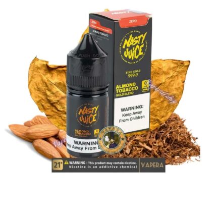 سالت نیکوتین تنباکو بادام گلد نستی NASTY ALMOND TOBACCO GOLD BLEND