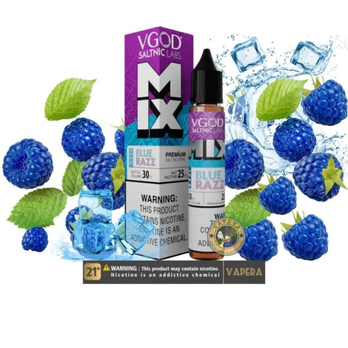 سالت نیکوتین تمشک آبی یخ ویگاد-VGOD MIX BLUE RAZZ ICED