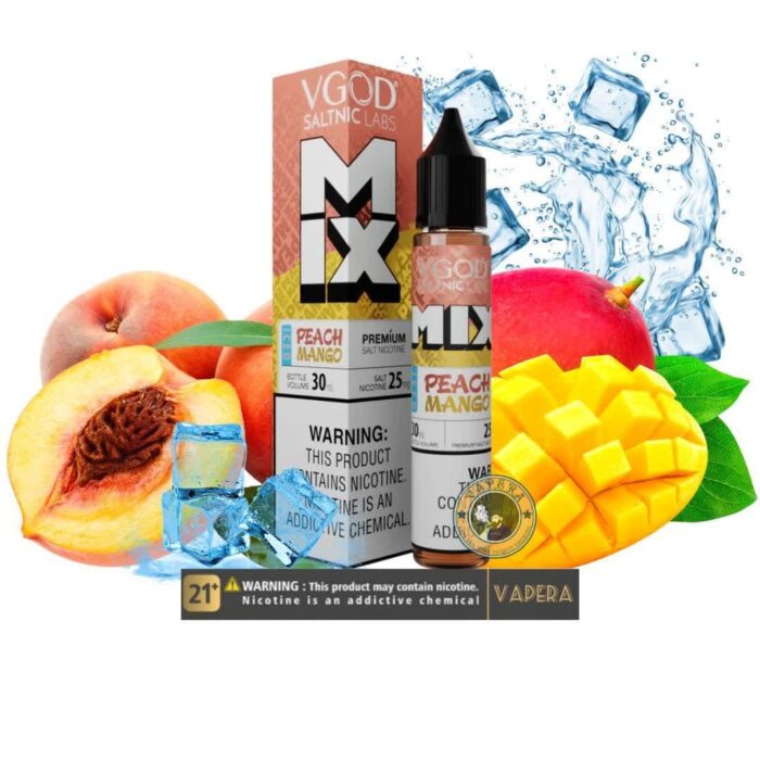 سالت نیکوتین هلو انبه یخ ویگاد VGOD MIX PEACH MANGO ICED