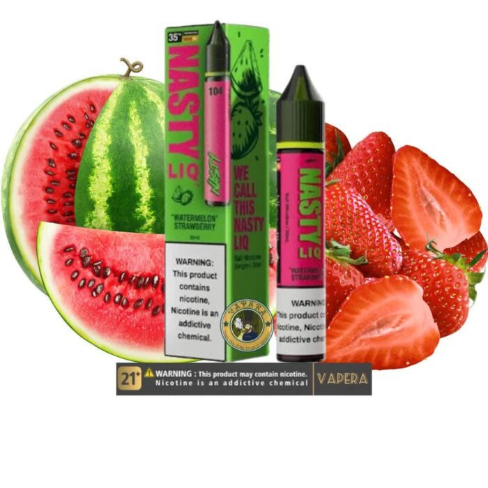سالت نیکوتین هندوانه توت فرنگی نستی-NASTY LIQ 104 WATERMELON STRAWBERRY