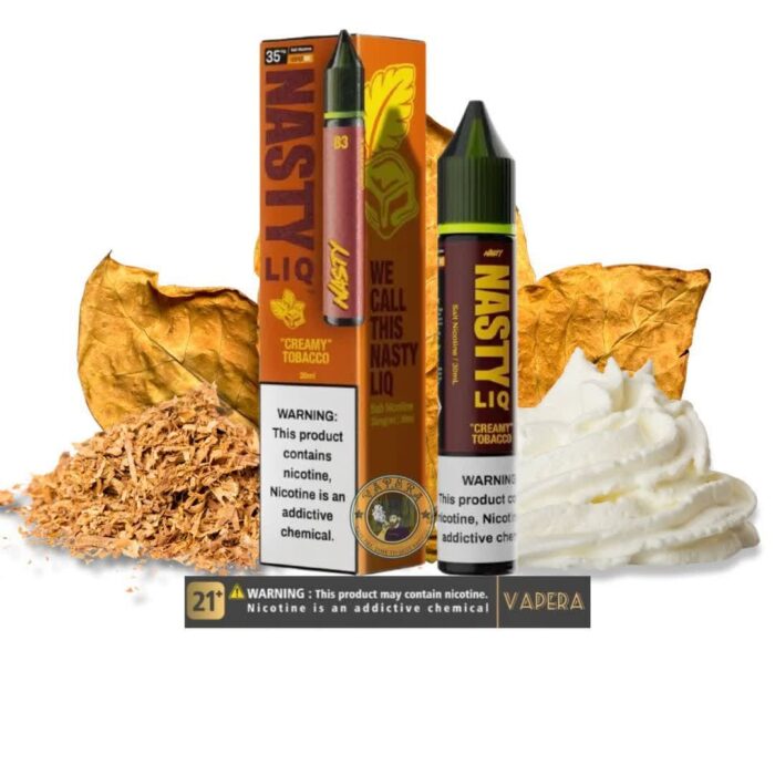 سالت تنباکو خامه نستی NASTY LIQ 83 CREAMY TOBACCO