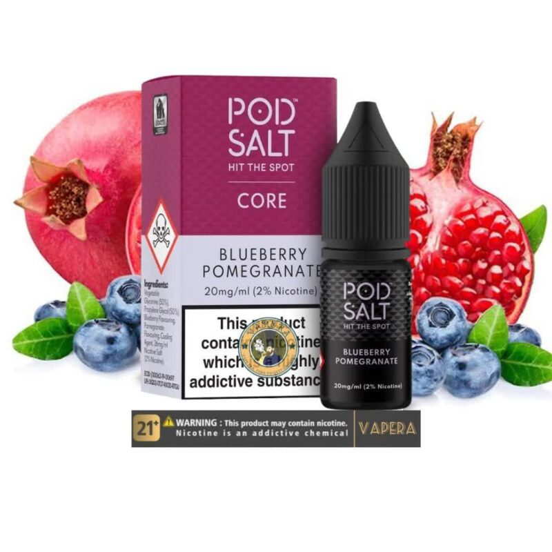 سالت بلوبری انار پادسالت 10میل POD SALT BLUEBERRY POMEGRANATE