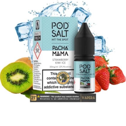 سالت توت‌فرنگی کیوی یخ پادسالت 10میل POD SALT STRAWBERRY KIWI ICE