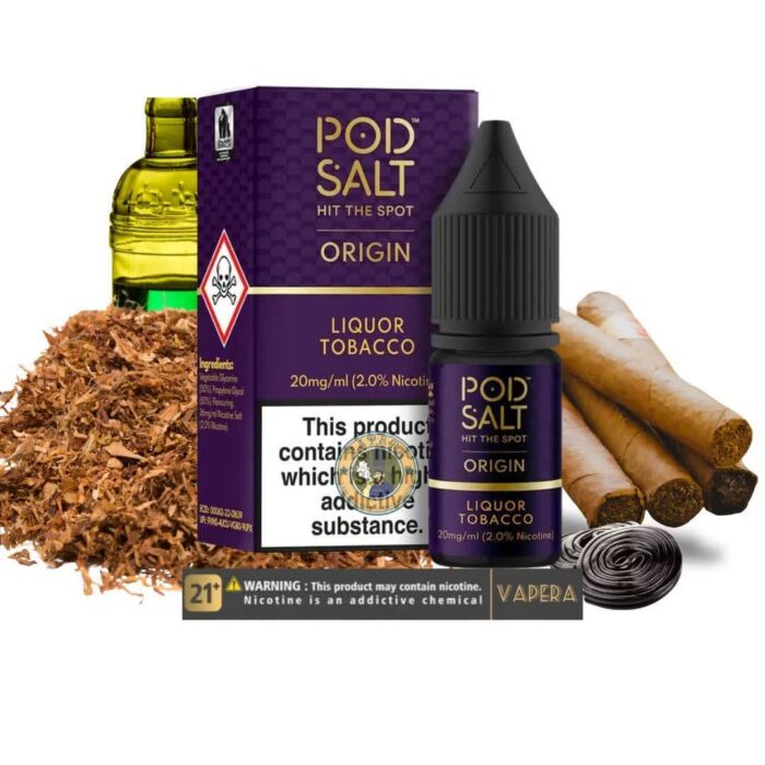سالت لیکور توباکو پادسالت 10میل POD SALT LIQUOR TOBACCO