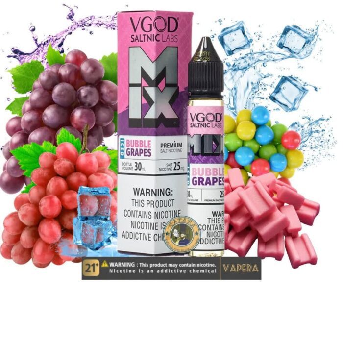 سالت آدامس انگور یخ ویگاد | VGOD MIX BUBBLE GRAPES ICED
