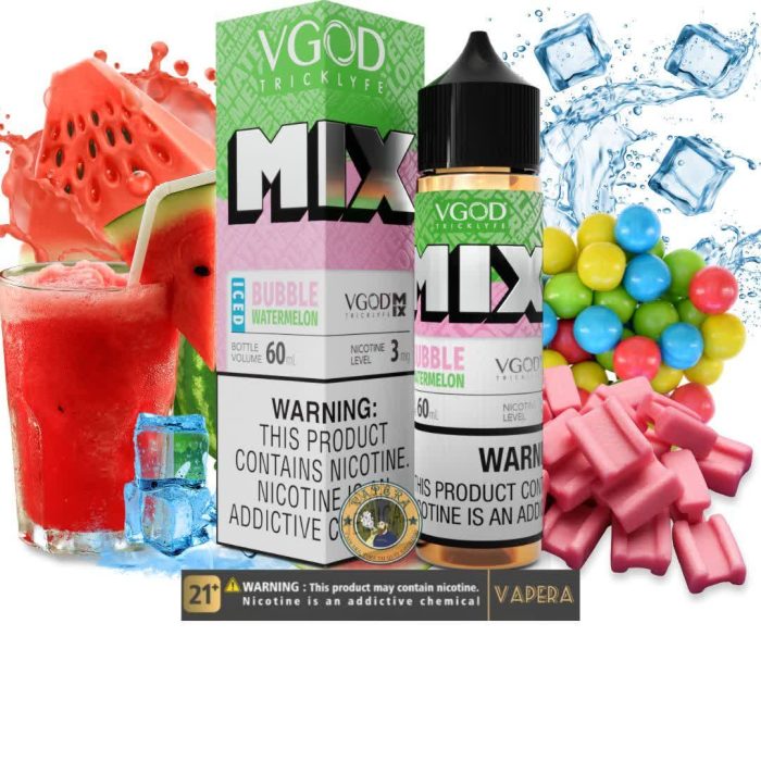 جویس آدامس هندوانه یخ ویگاد-VGOD MIX BUBBLE WATERMELON ICED