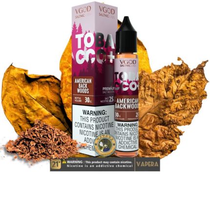 سالت تنباکو امریکایی ویگادVGOD TOBACCO PLUS AMERICAN BLACK WOODS