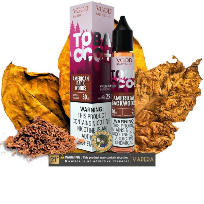 سالت تنباکو امریکایی ویگادVGOD TOBACCO PLUS AMERICAN BLACK WOODS