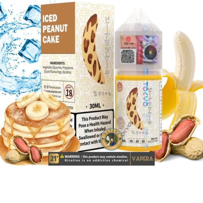 سالت کیک بادام زمینی موز یخ توکیوTOKYO ICED PEANUT CAKE