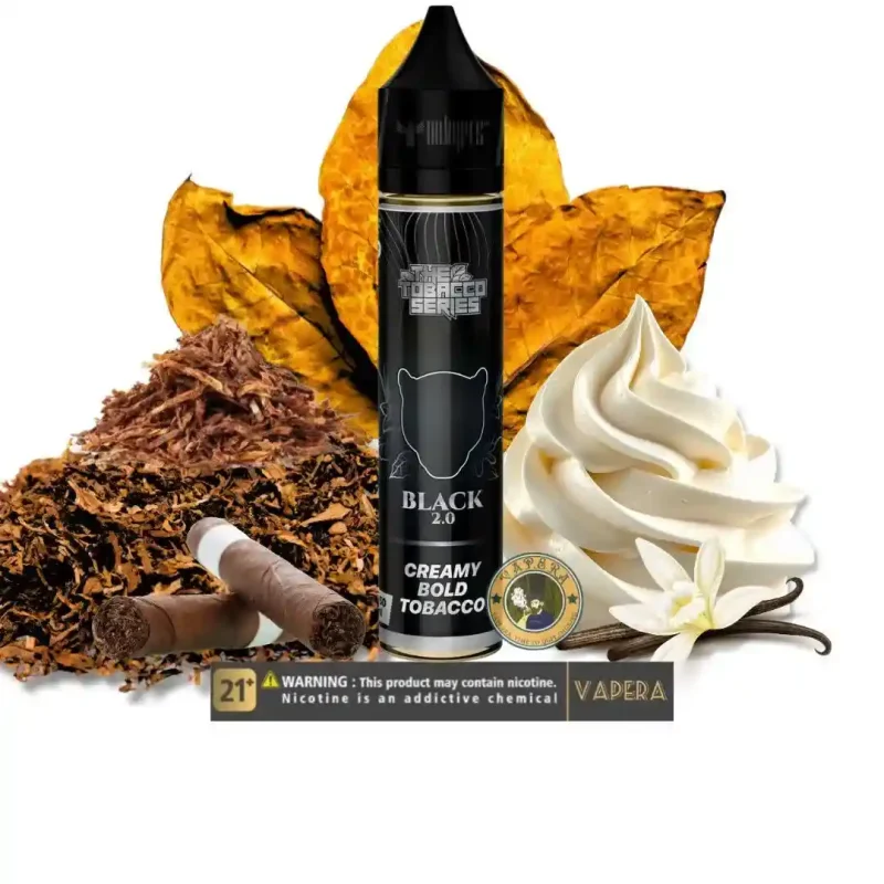 سالت تنباکو خامه دکترویپز-DR VAPES BLACK CREAMY BOLD TOBACCO