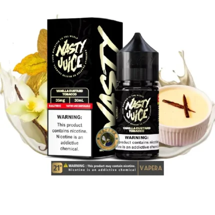 سالت تنباکو وانیل کاستارد اسموت نستی-NASTY SMOOTH VANILLA CUSTARD TOBACCO