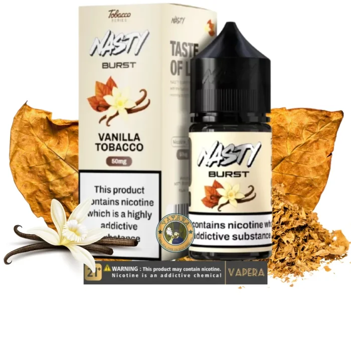 سالت تنباکو وانیل نستی برست NASTY BURST VALINNA TOBACCO