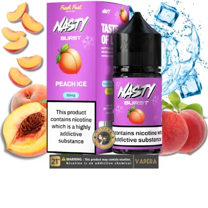 سالت هلو یخ نستی برست-NASTY BURST PEACH ICE