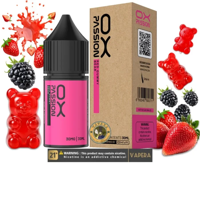 سالت پاستیل خرسی قرمز اکسوا - OXVA RED GUMMY BEAR